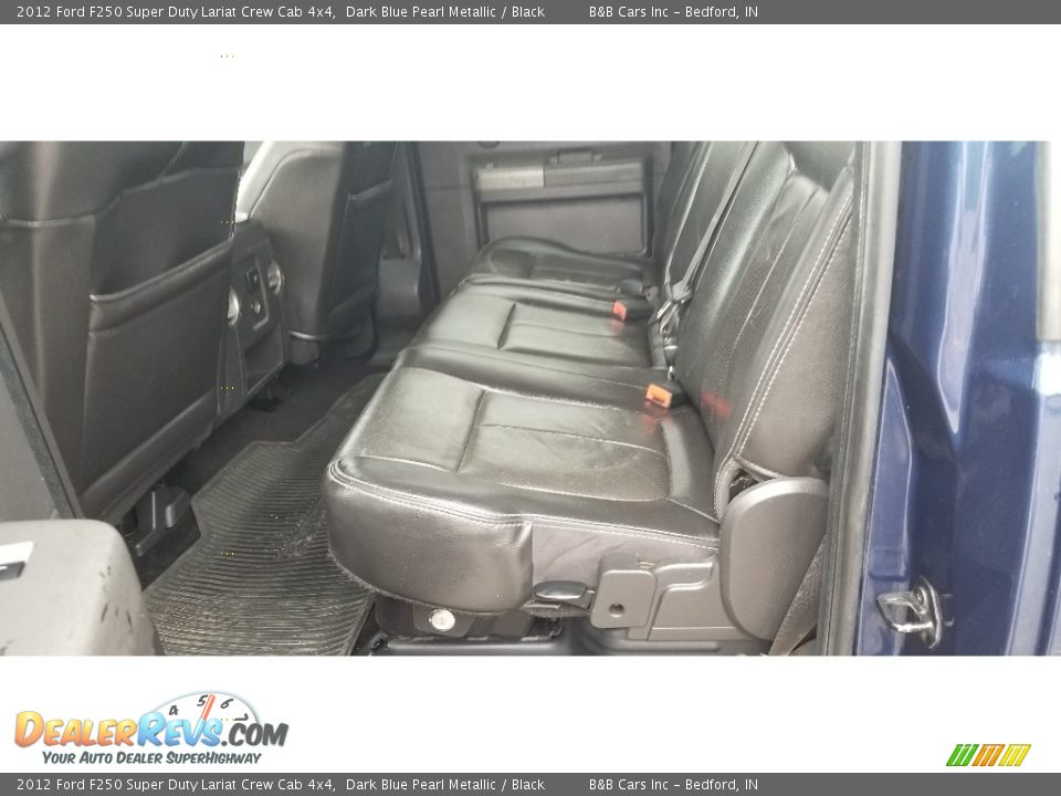 2012 Ford F250 Super Duty Lariat Crew Cab 4x4 Dark Blue Pearl Metallic / Black Photo #22