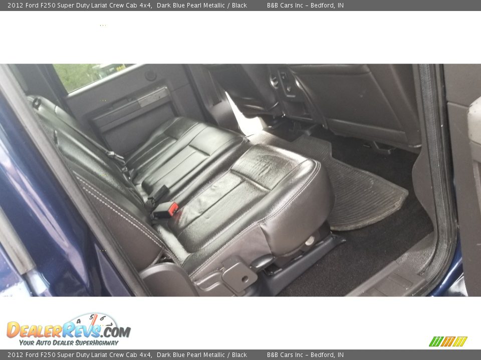 2012 Ford F250 Super Duty Lariat Crew Cab 4x4 Dark Blue Pearl Metallic / Black Photo #24