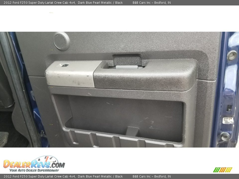 2012 Ford F250 Super Duty Lariat Crew Cab 4x4 Dark Blue Pearl Metallic / Black Photo #25