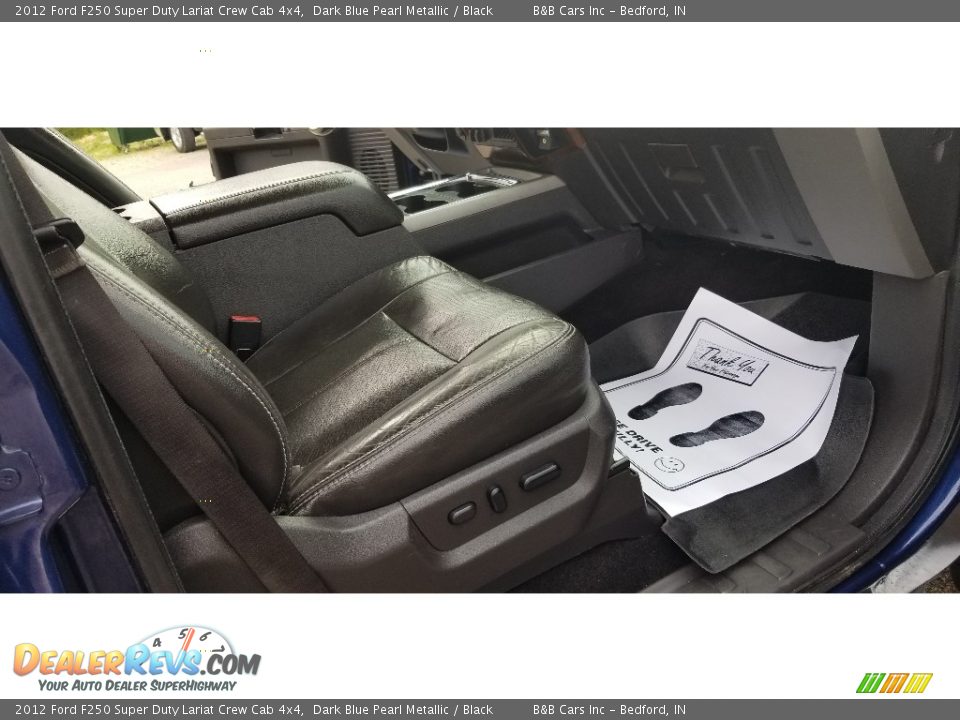 2012 Ford F250 Super Duty Lariat Crew Cab 4x4 Dark Blue Pearl Metallic / Black Photo #26