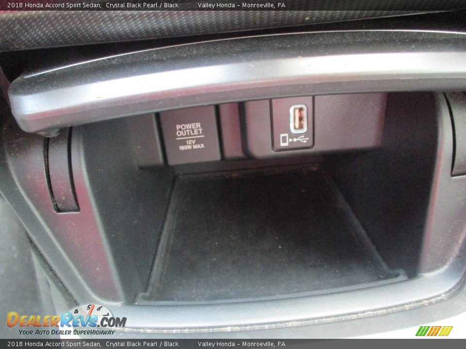 2018 Honda Accord Sport Sedan Crystal Black Pearl / Black Photo #15