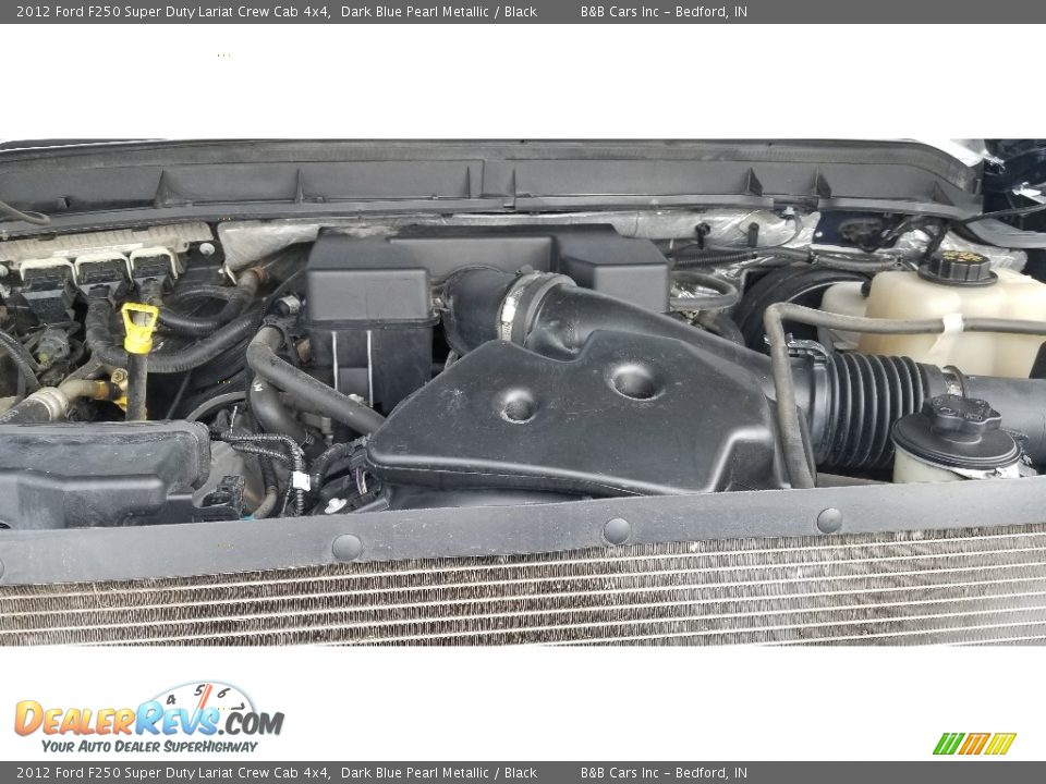 2012 Ford F250 Super Duty Lariat Crew Cab 4x4 Dark Blue Pearl Metallic / Black Photo #29