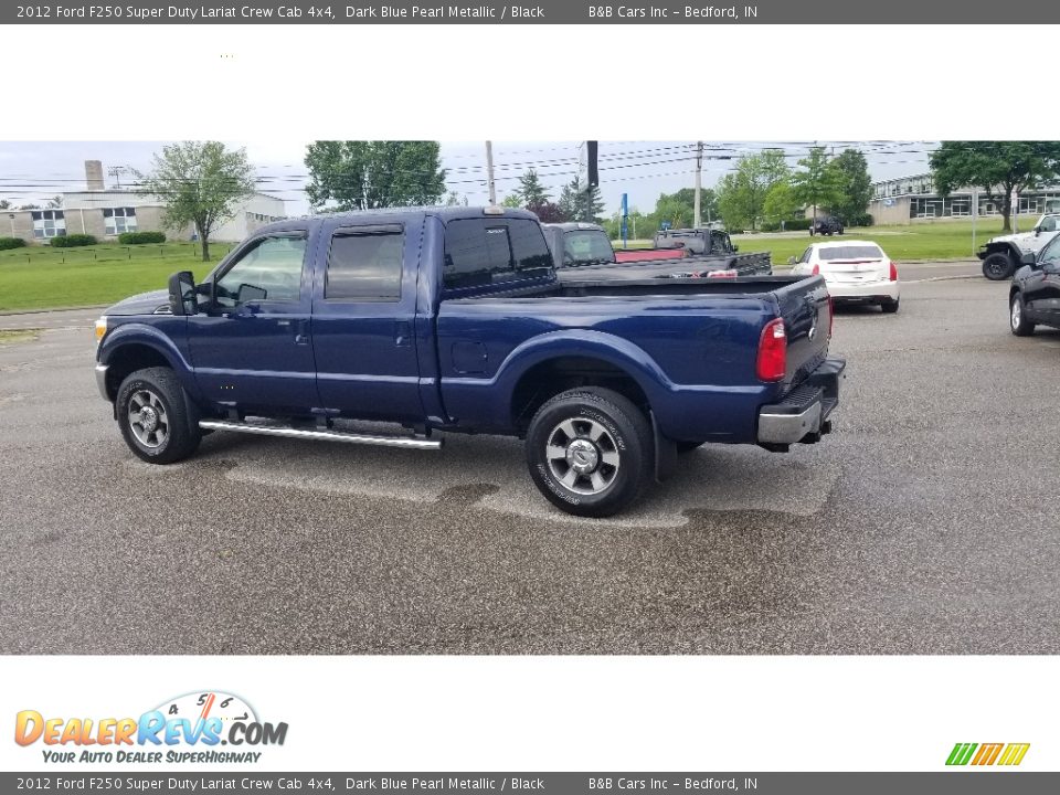 2012 Ford F250 Super Duty Lariat Crew Cab 4x4 Dark Blue Pearl Metallic / Black Photo #31