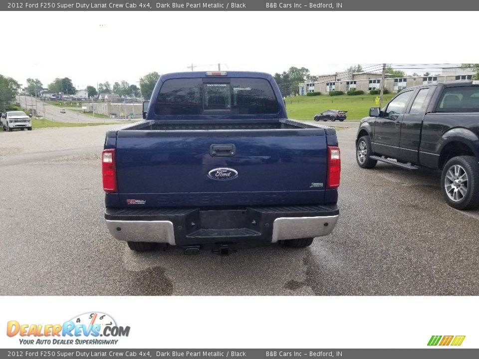 2012 Ford F250 Super Duty Lariat Crew Cab 4x4 Dark Blue Pearl Metallic / Black Photo #32