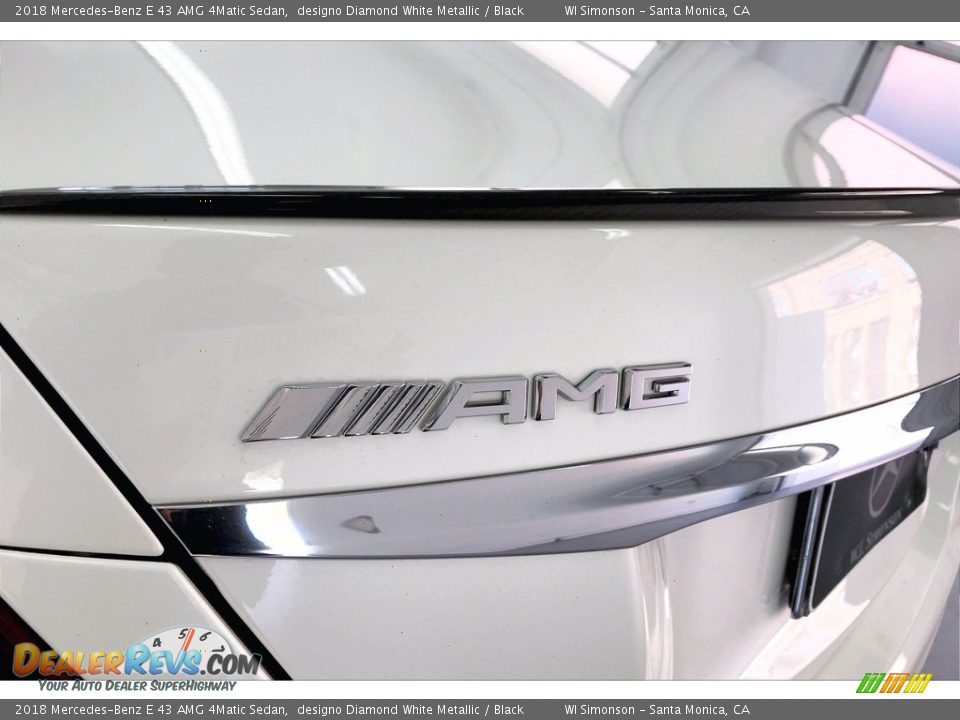 2018 Mercedes-Benz E 43 AMG 4Matic Sedan designo Diamond White Metallic / Black Photo #31