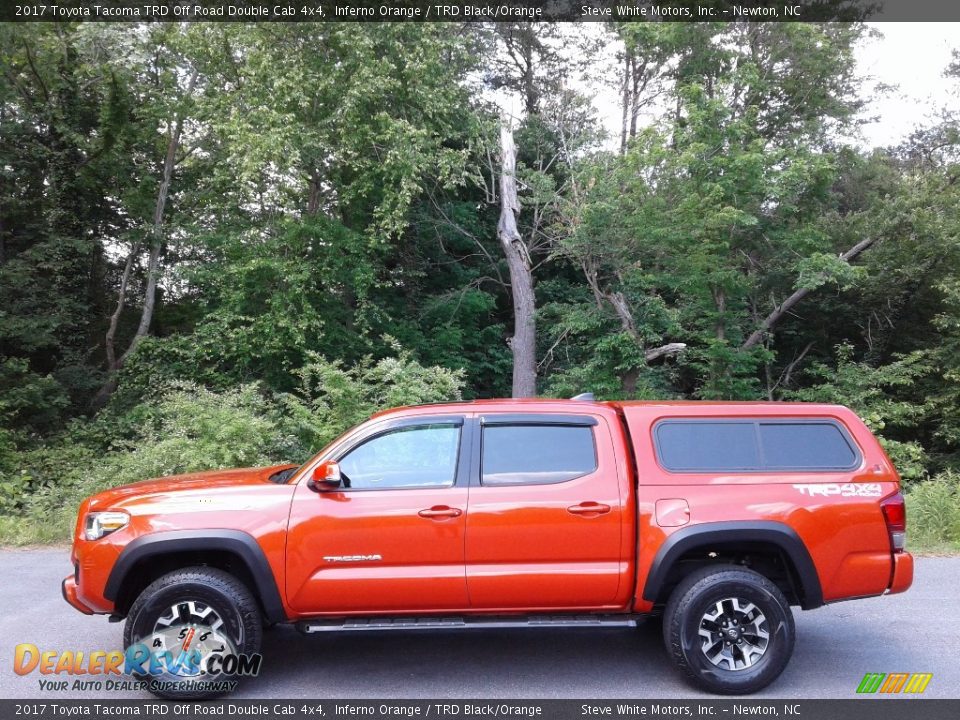 2017 Toyota Tacoma TRD Off Road Double Cab 4x4 Inferno Orange / TRD Black/Orange Photo #1