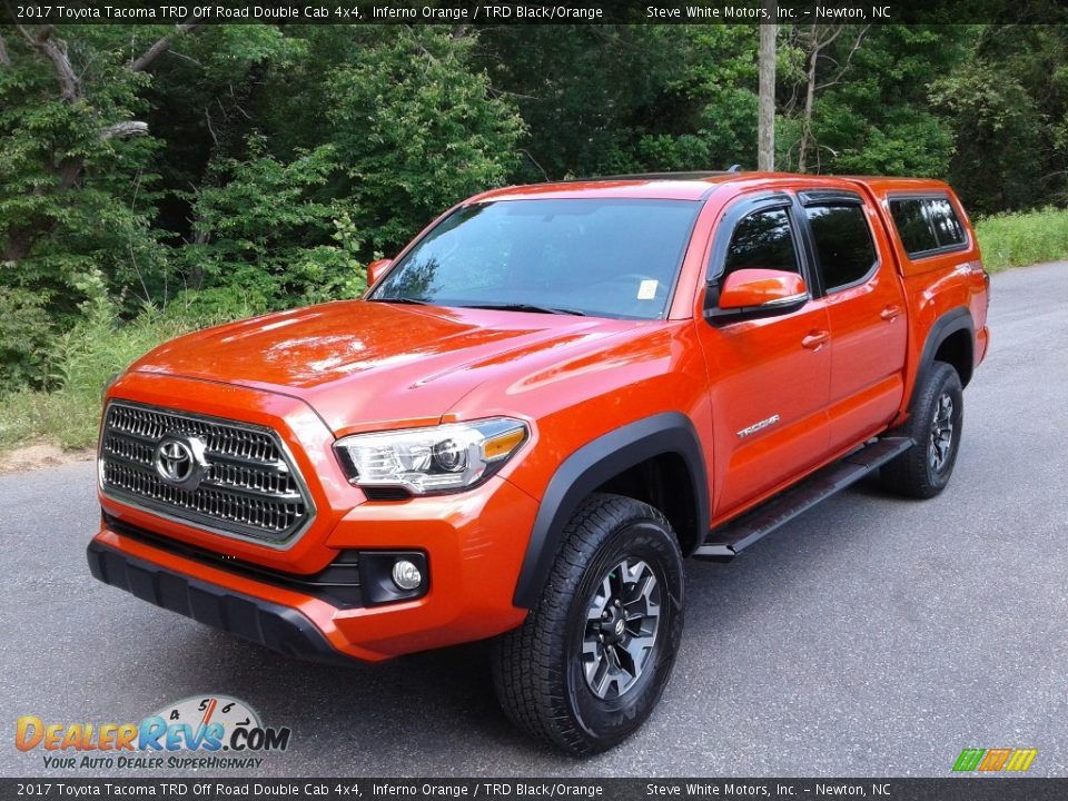 2017 Toyota Tacoma TRD Off Road Double Cab 4x4 Inferno Orange / TRD Black/Orange Photo #2