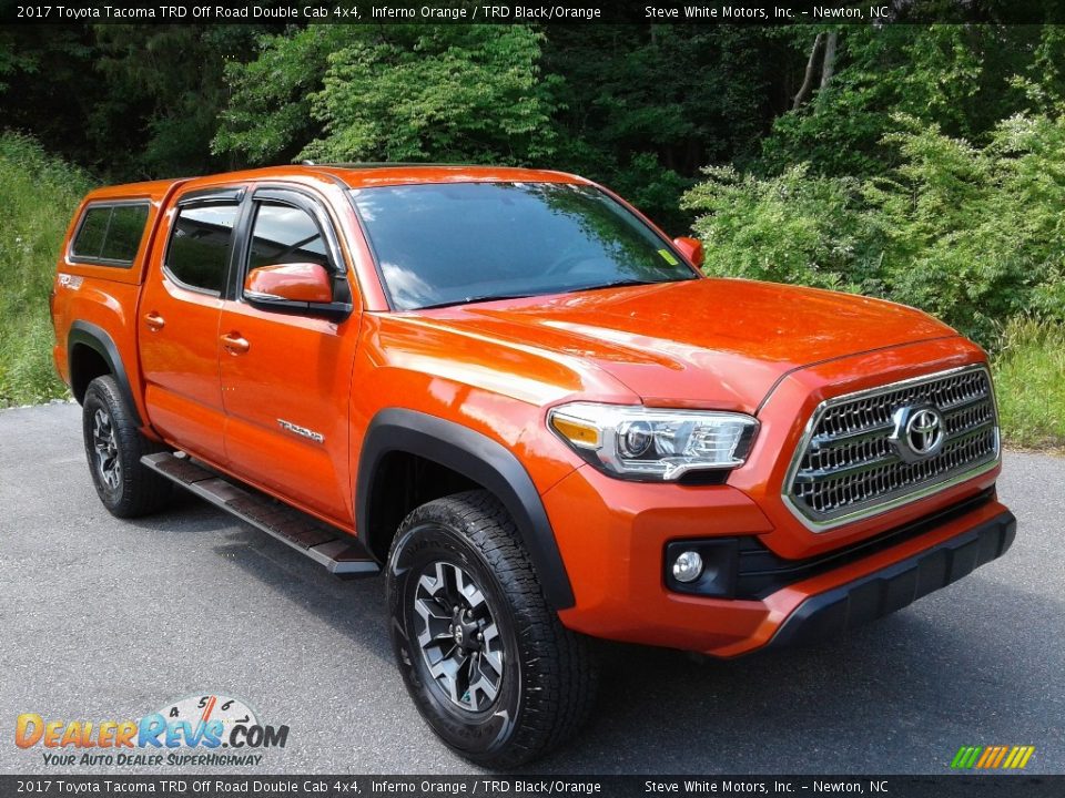 2017 Toyota Tacoma TRD Off Road Double Cab 4x4 Inferno Orange / TRD Black/Orange Photo #5