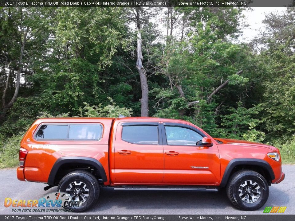 2017 Toyota Tacoma TRD Off Road Double Cab 4x4 Inferno Orange / TRD Black/Orange Photo #6