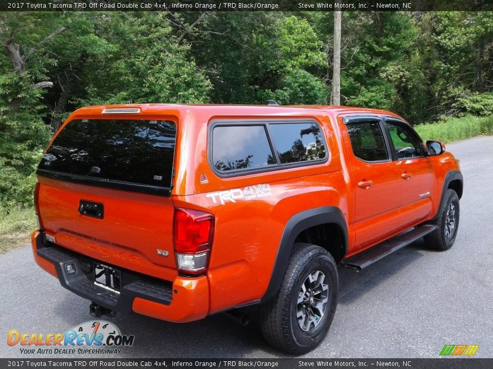 2017 Toyota Tacoma TRD Off Road Double Cab 4x4 Inferno Orange / TRD Black/Orange Photo #7