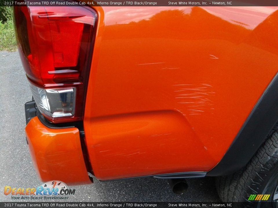 2017 Toyota Tacoma TRD Off Road Double Cab 4x4 Inferno Orange / TRD Black/Orange Photo #8