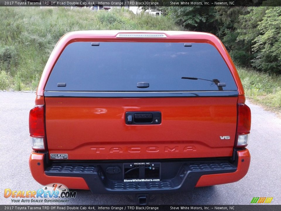 2017 Toyota Tacoma TRD Off Road Double Cab 4x4 Inferno Orange / TRD Black/Orange Photo #9