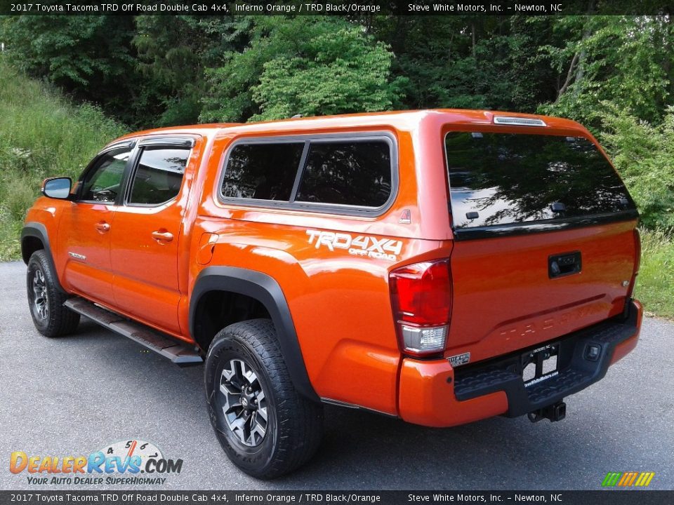 2017 Toyota Tacoma TRD Off Road Double Cab 4x4 Inferno Orange / TRD Black/Orange Photo #11