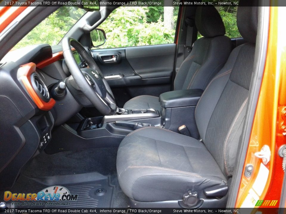2017 Toyota Tacoma TRD Off Road Double Cab 4x4 Inferno Orange / TRD Black/Orange Photo #13