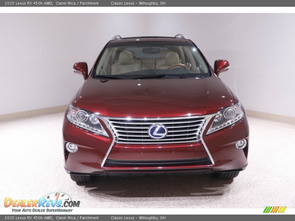 2015 Lexus RX 450h AWD Claret Mica / Parchment Photo #2