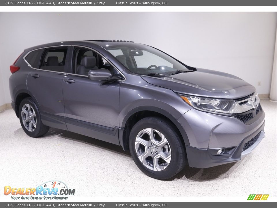 2019 Honda CR-V EX-L AWD Modern Steel Metallic / Gray Photo #1