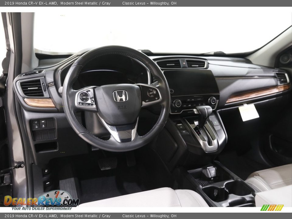 2019 Honda CR-V EX-L AWD Modern Steel Metallic / Gray Photo #6