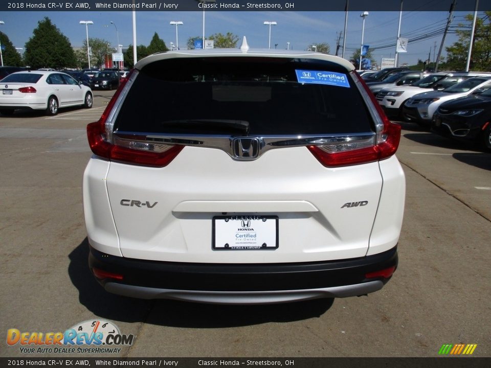 2018 Honda CR-V EX AWD White Diamond Pearl / Ivory Photo #8