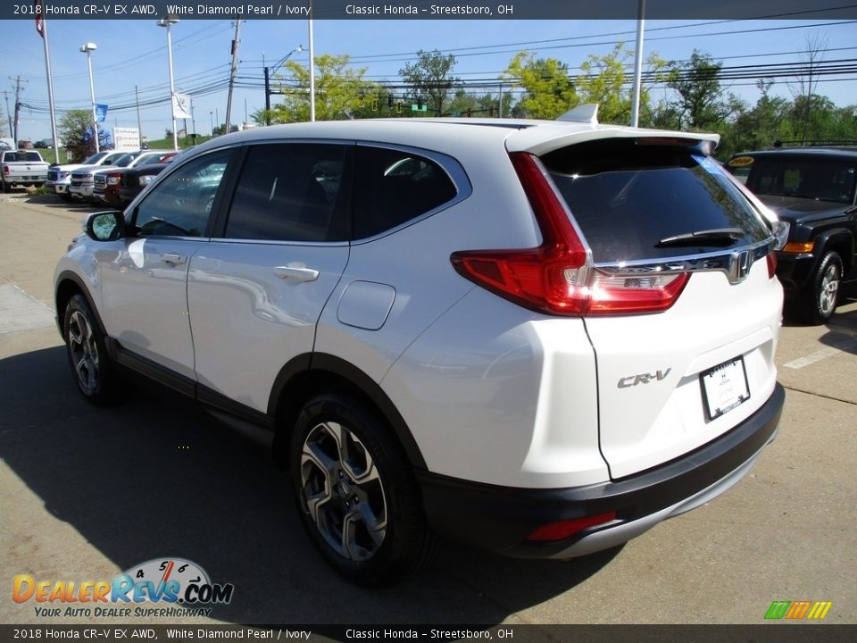 2018 Honda CR-V EX AWD White Diamond Pearl / Ivory Photo #9