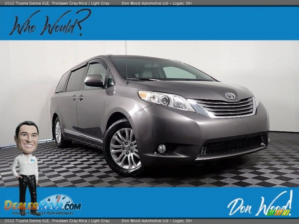 2012 Toyota Sienna XLE Predawn Gray Mica / Light Gray Photo #1