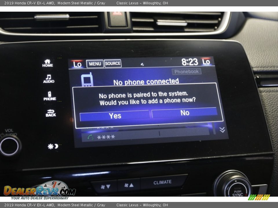 2019 Honda CR-V EX-L AWD Modern Steel Metallic / Gray Photo #12