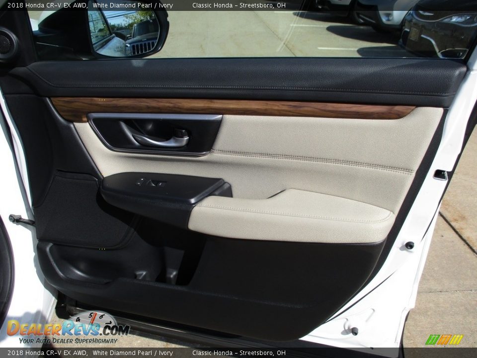 2018 Honda CR-V EX AWD White Diamond Pearl / Ivory Photo #14