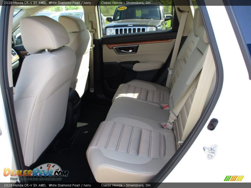 2018 Honda CR-V EX AWD White Diamond Pearl / Ivory Photo #24