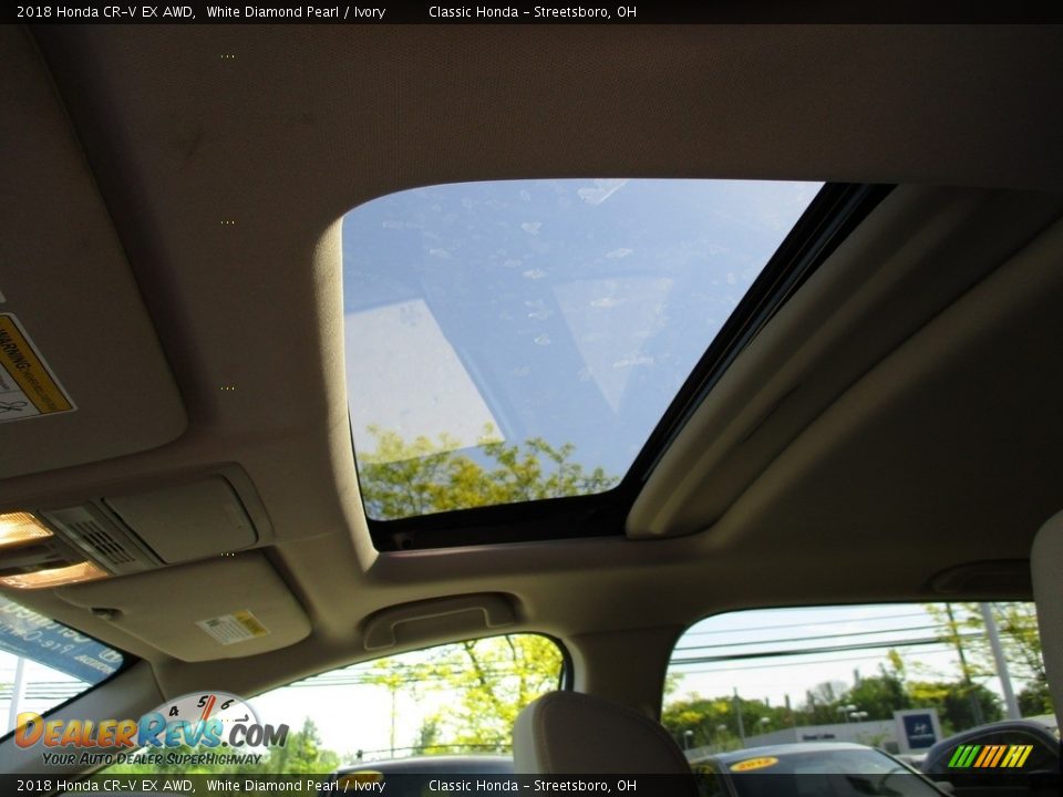 2018 Honda CR-V EX AWD White Diamond Pearl / Ivory Photo #25
