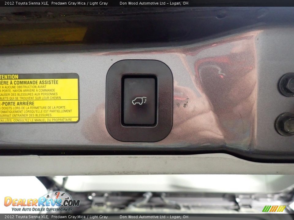 2012 Toyota Sienna XLE Predawn Gray Mica / Light Gray Photo #17