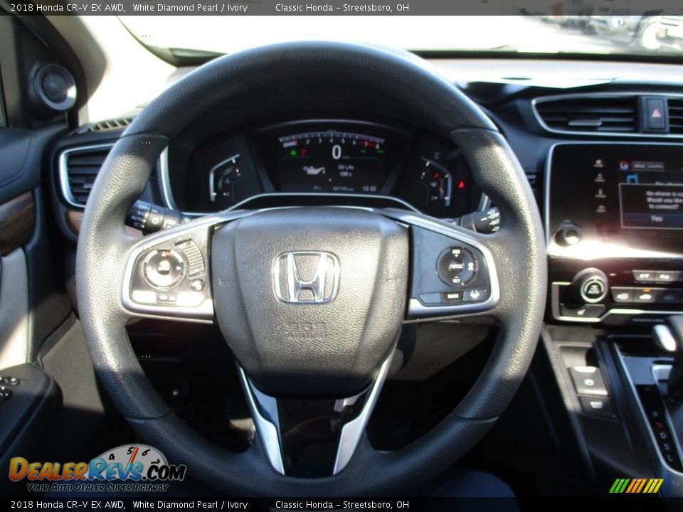 2018 Honda CR-V EX AWD White Diamond Pearl / Ivory Photo #30