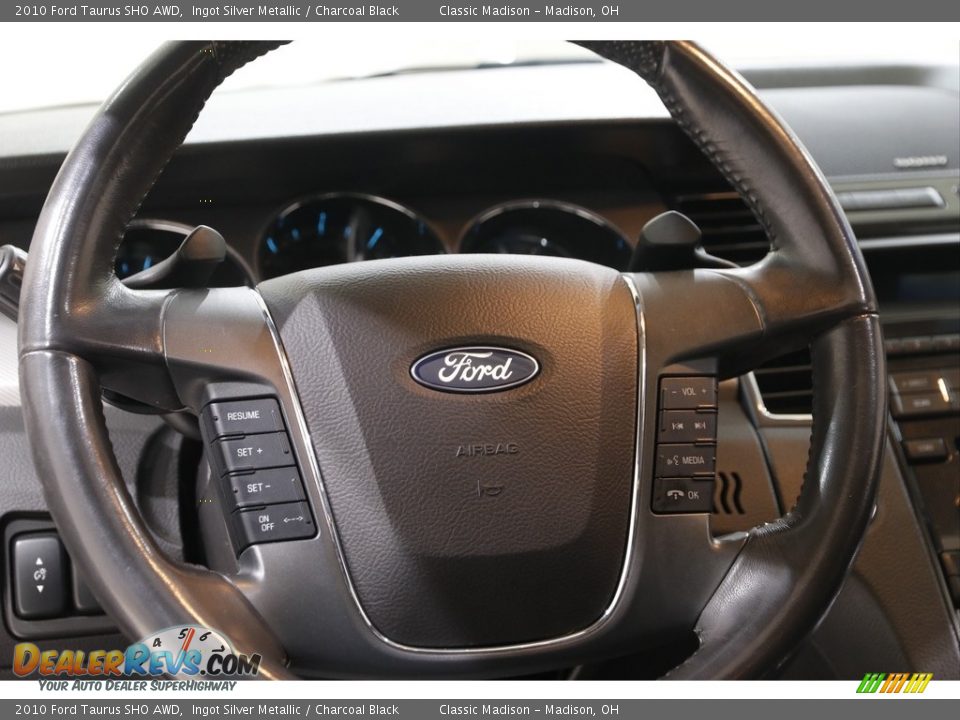 2010 Ford Taurus SHO AWD Ingot Silver Metallic / Charcoal Black Photo #7