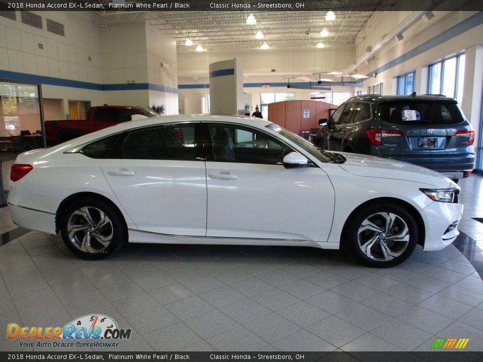 2018 Honda Accord EX-L Sedan Platinum White Pearl / Black Photo #4
