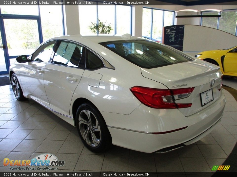 2018 Honda Accord EX-L Sedan Platinum White Pearl / Black Photo #9