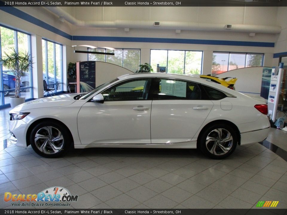 2018 Honda Accord EX-L Sedan Platinum White Pearl / Black Photo #10