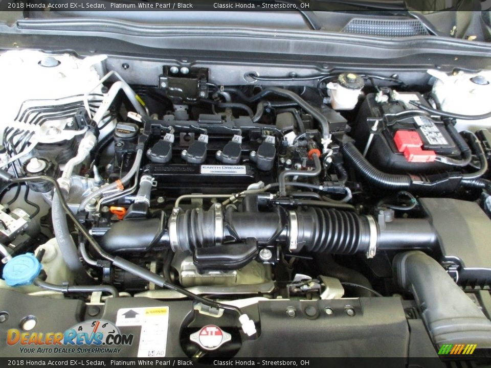 2018 Honda Accord EX-L Sedan Platinum White Pearl / Black Photo #13