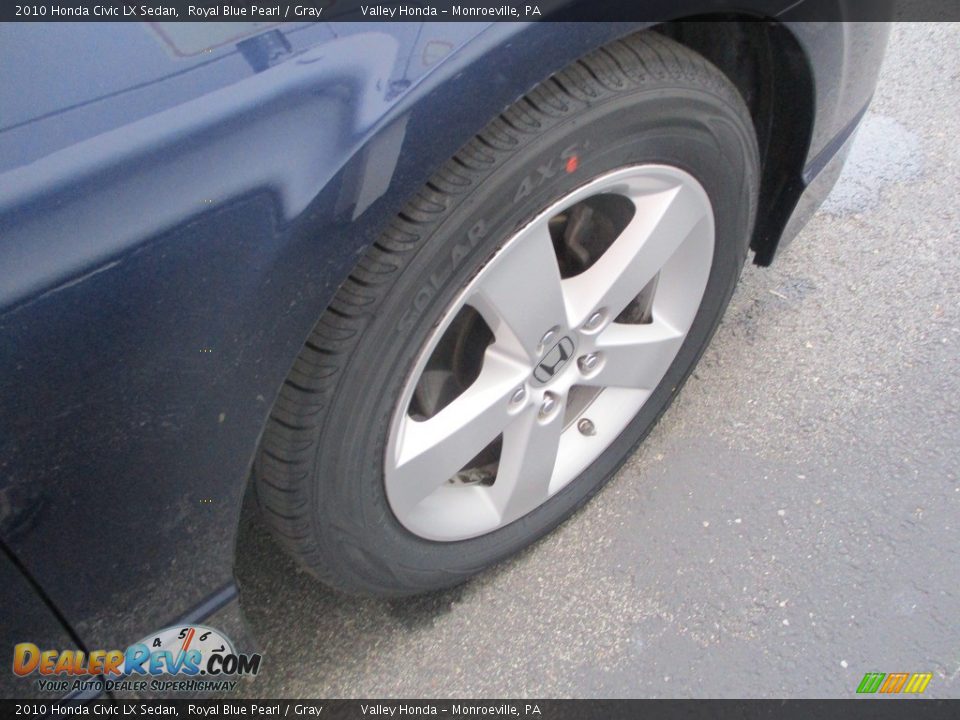 2010 Honda Civic LX Sedan Royal Blue Pearl / Gray Photo #6