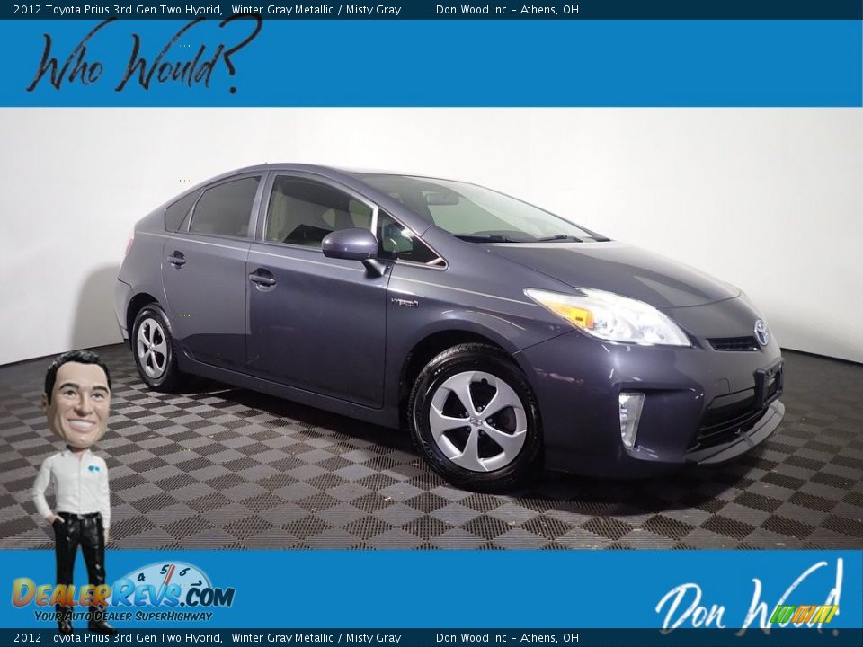 2012 Toyota Prius 3rd Gen Two Hybrid Winter Gray Metallic / Misty Gray Photo #1