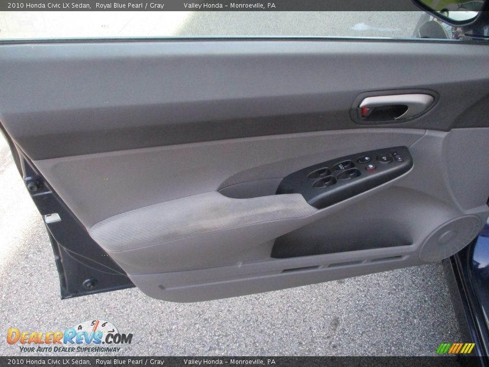 2010 Honda Civic LX Sedan Royal Blue Pearl / Gray Photo #10