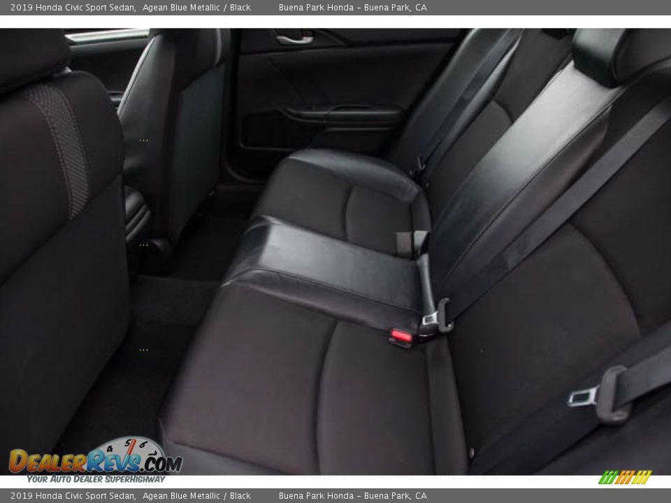 2019 Honda Civic Sport Sedan Agean Blue Metallic / Black Photo #4