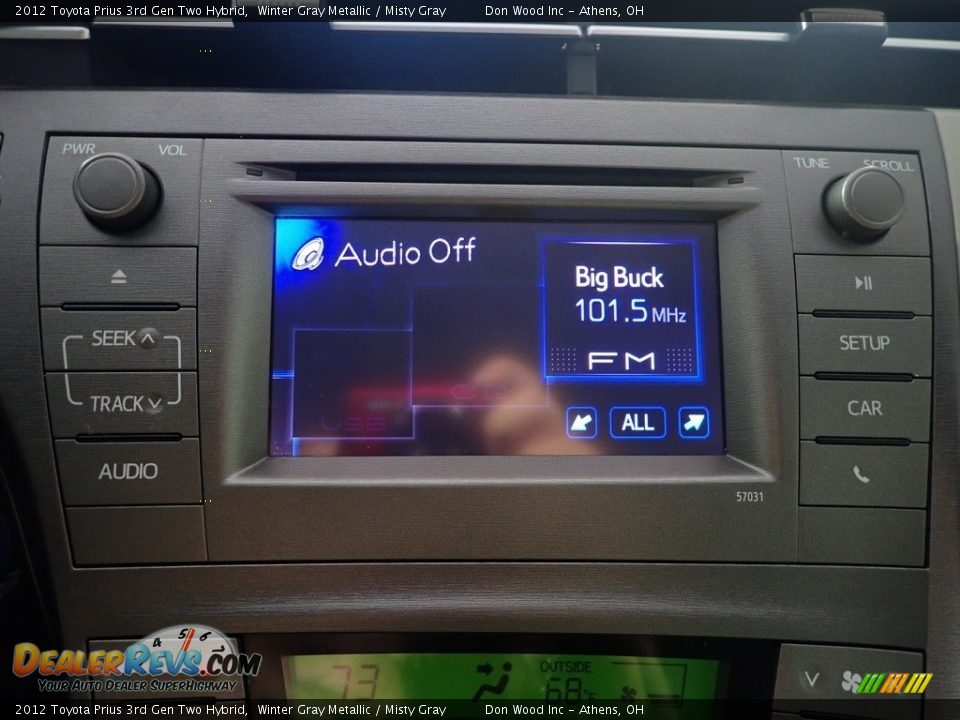 2012 Toyota Prius 3rd Gen Two Hybrid Winter Gray Metallic / Misty Gray Photo #2