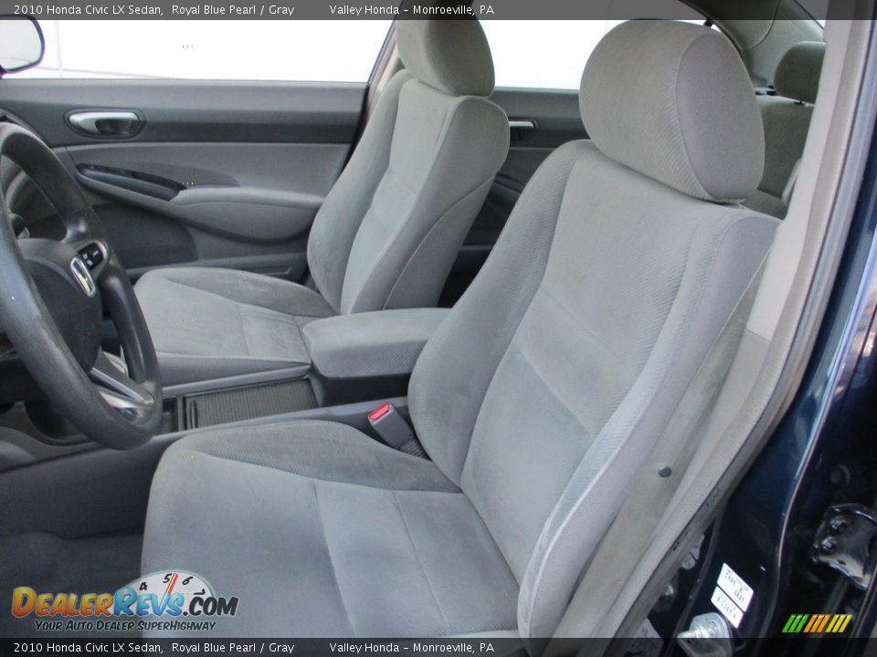 2010 Honda Civic LX Sedan Royal Blue Pearl / Gray Photo #11