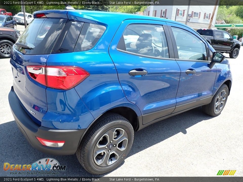 2021 Ford EcoSport S 4WD Lightning Blue Metallic / Ebony Black Photo #6