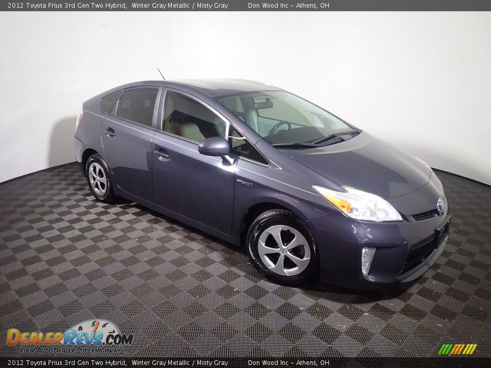 2012 Toyota Prius 3rd Gen Two Hybrid Winter Gray Metallic / Misty Gray Photo #3