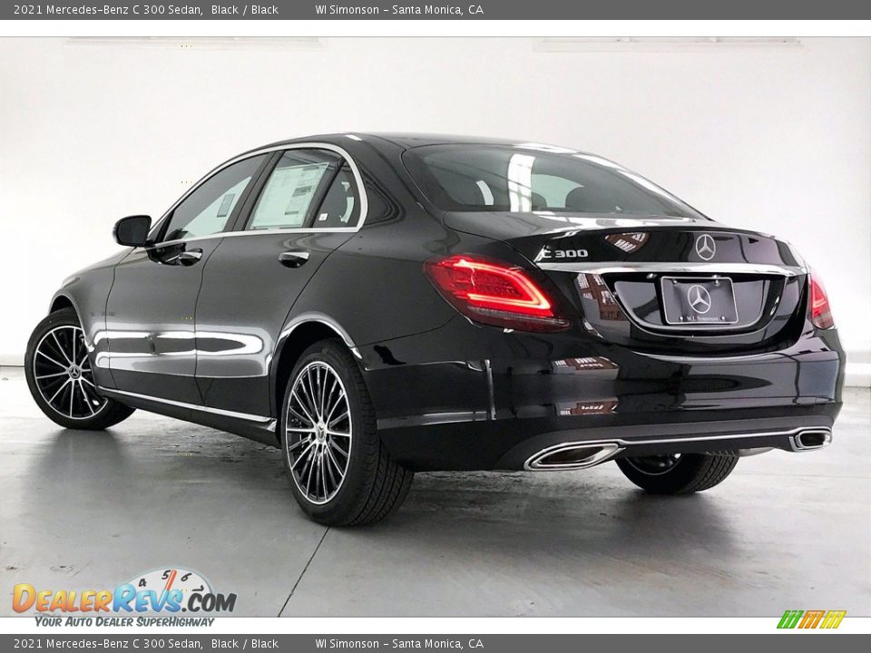 2021 Mercedes-Benz C 300 Sedan Black / Black Photo #2