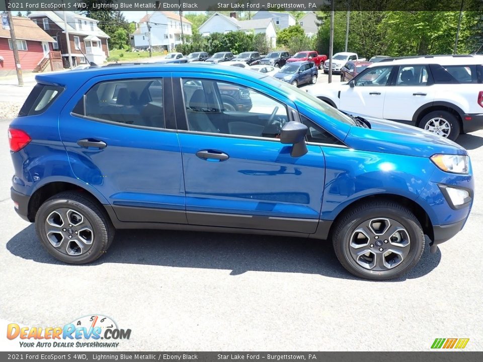 2021 Ford EcoSport S 4WD Lightning Blue Metallic / Ebony Black Photo #7