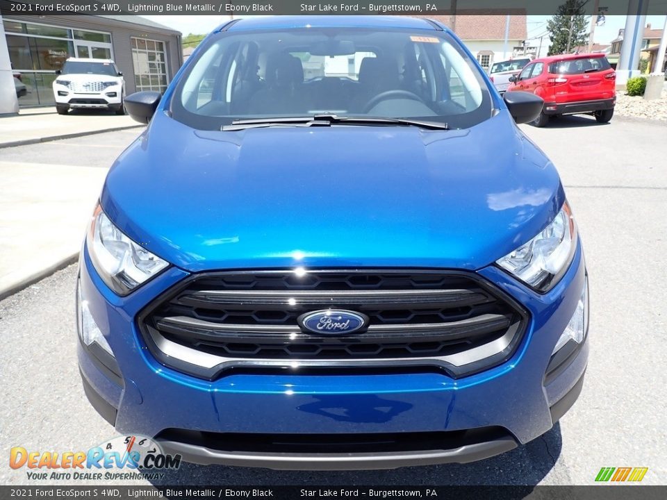 2021 Ford EcoSport S 4WD Lightning Blue Metallic / Ebony Black Photo #9