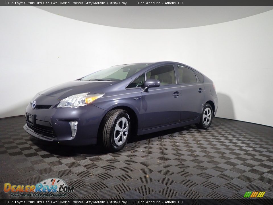2012 Toyota Prius 3rd Gen Two Hybrid Winter Gray Metallic / Misty Gray Photo #8