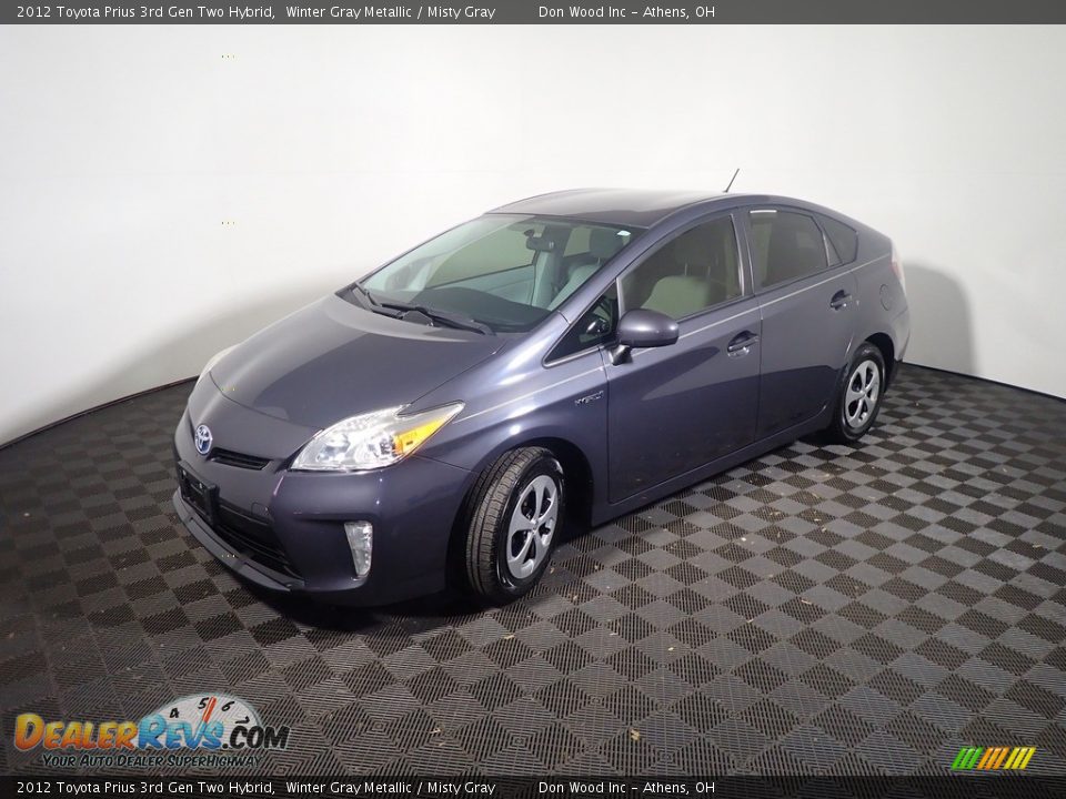 2012 Toyota Prius 3rd Gen Two Hybrid Winter Gray Metallic / Misty Gray Photo #9