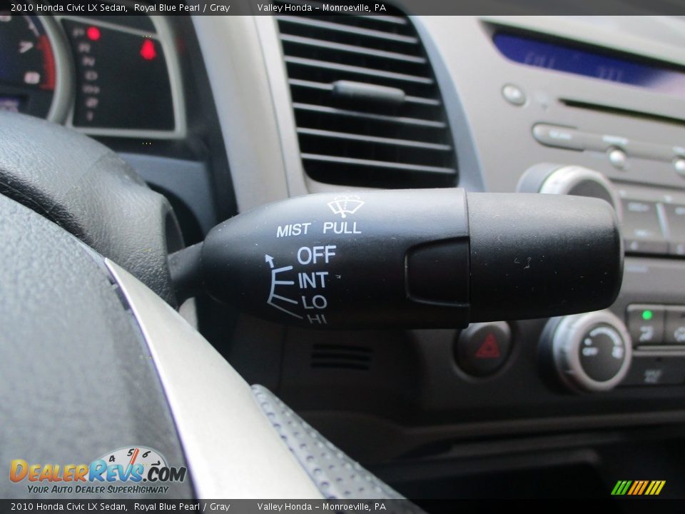 2010 Honda Civic LX Sedan Royal Blue Pearl / Gray Photo #18