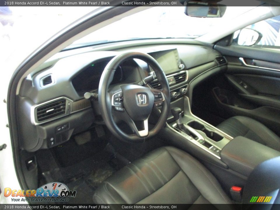 2018 Honda Accord EX-L Sedan Platinum White Pearl / Black Photo #27